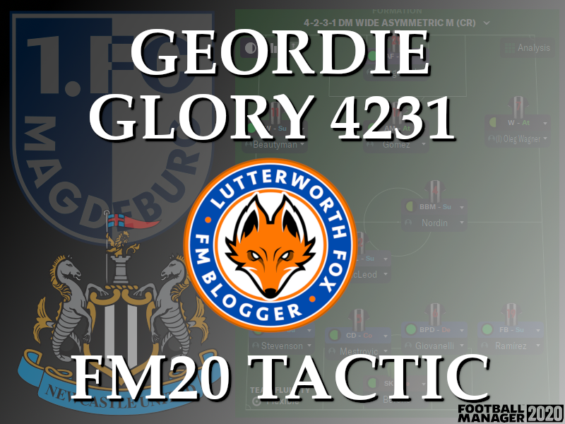 (FM20) – My Tactic – Geordie Glory 4231 – LutterworthFox